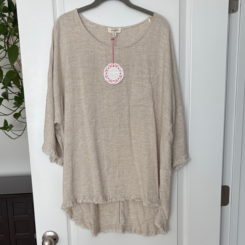 UMGEE linen/cotton oversized top